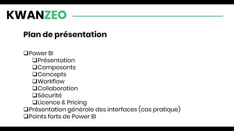 KWANZEO Présentation de Microsoft Power BI en 20 minutes.